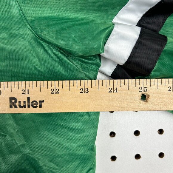 Boston Celtics Starter Jacket Size Medium Vintage 90s Green Satin Bomber NBA‎ - Picture 9 of 10
